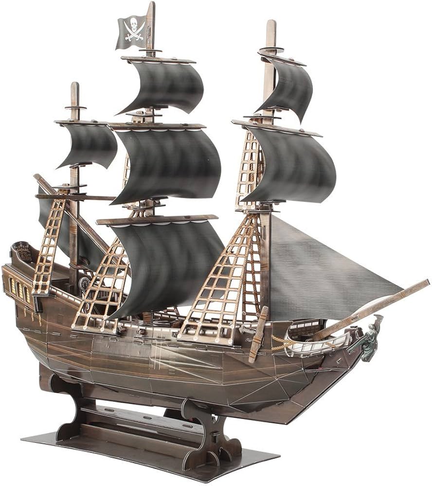 Amazon.com: CubicFun T4005h Queen Anne's Revenge Puzzle, 155